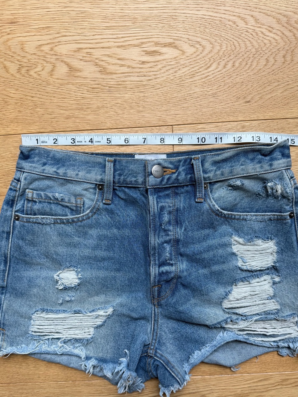 Frame Denim Le Original short Re Release Troubadour - 28 - Picture 16 of 17
